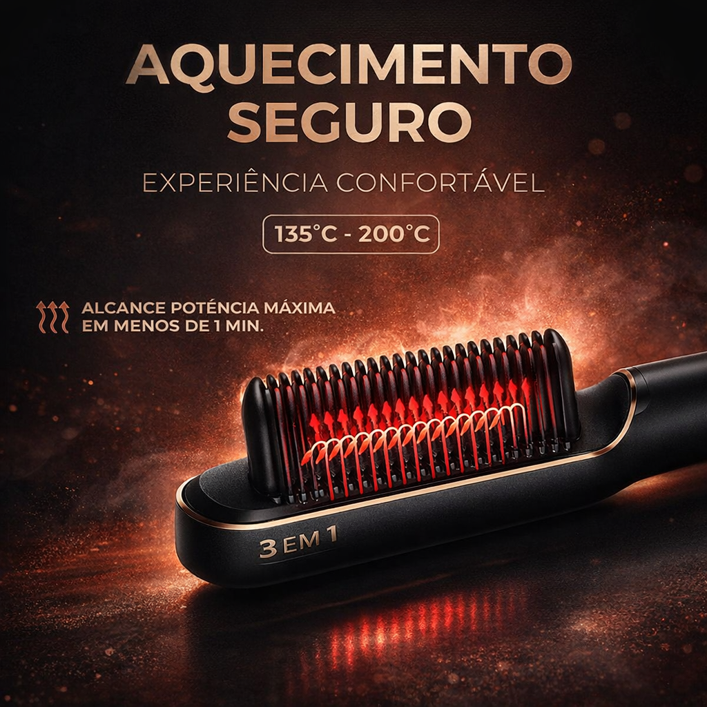 Escova com Aquecimento Cerâmico